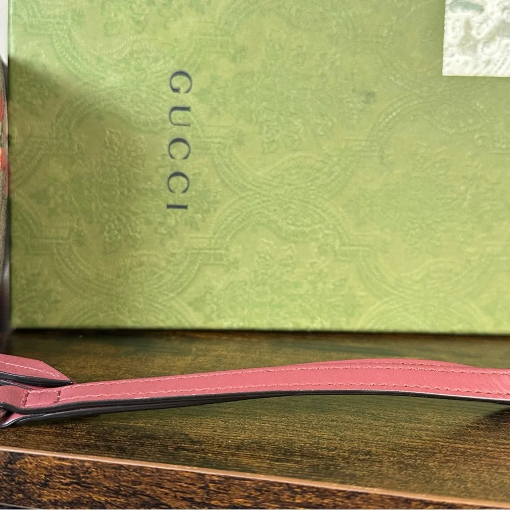 Authentic Gucci Blooms GG Zippy Long Wallet W/ Wrist Strap - Picture 5 of 15